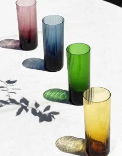 Tumbler Glass Set of 4Misty Rainbow Mix in Glass