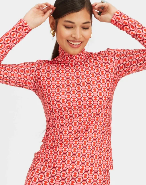 TurtleneckSugar Rush Red in Skinny Jersey