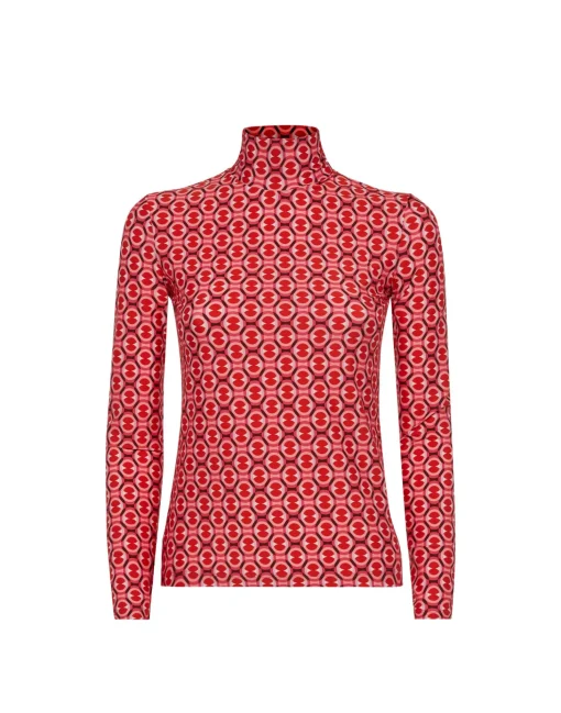 TurtleneckSugar Rush Red in Skinny Jersey