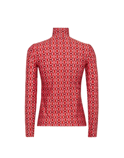 TurtleneckSugar Rush Red in Skinny Jersey