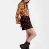 Twiggy SkirtRosette Black in Jacquard