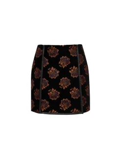 Twiggy SkirtRosette Black in Jacquard