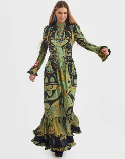 Visconti DressThe Nile Placée Black in Sablé